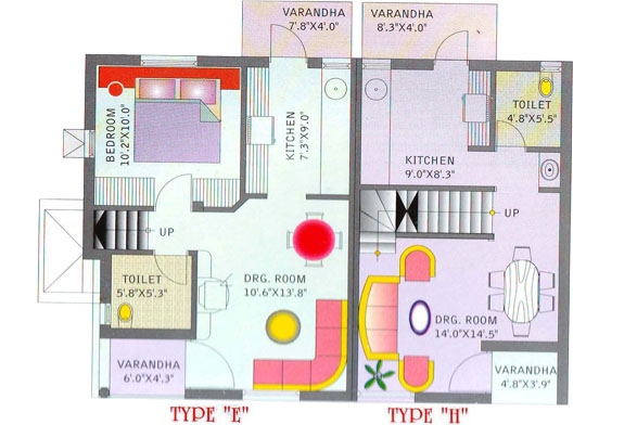 Ground Floor E and H